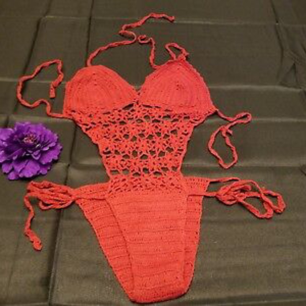 Crochet swimsuit Small New
